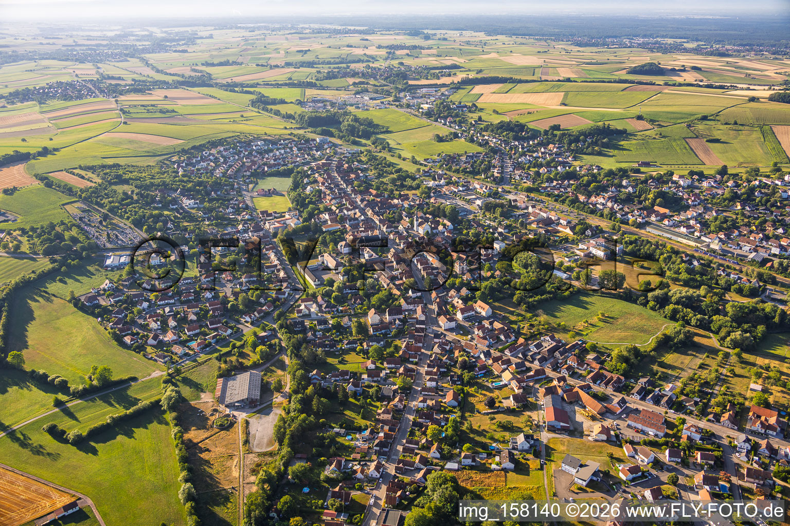 From the northeast in Soultz-sous-Forêts in the state Bas-Rhin, France
