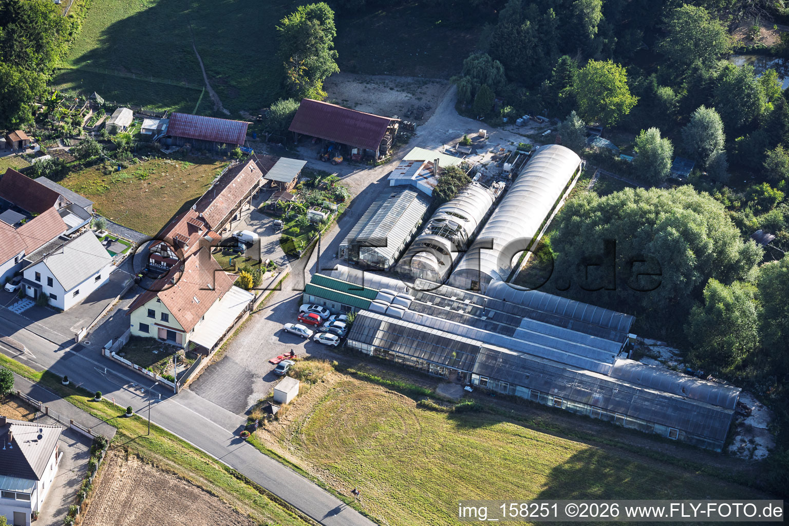 Chez Jerome" auto repair shop near the nursery in Hoffen in the state Bas-Rhin, France