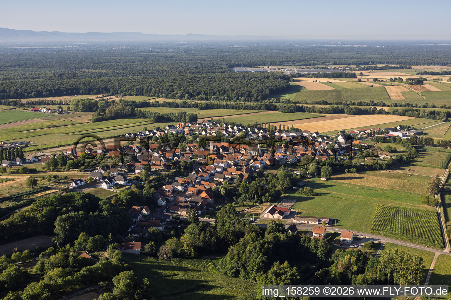From the northwest in Buhl in the state Bas-Rhin, France