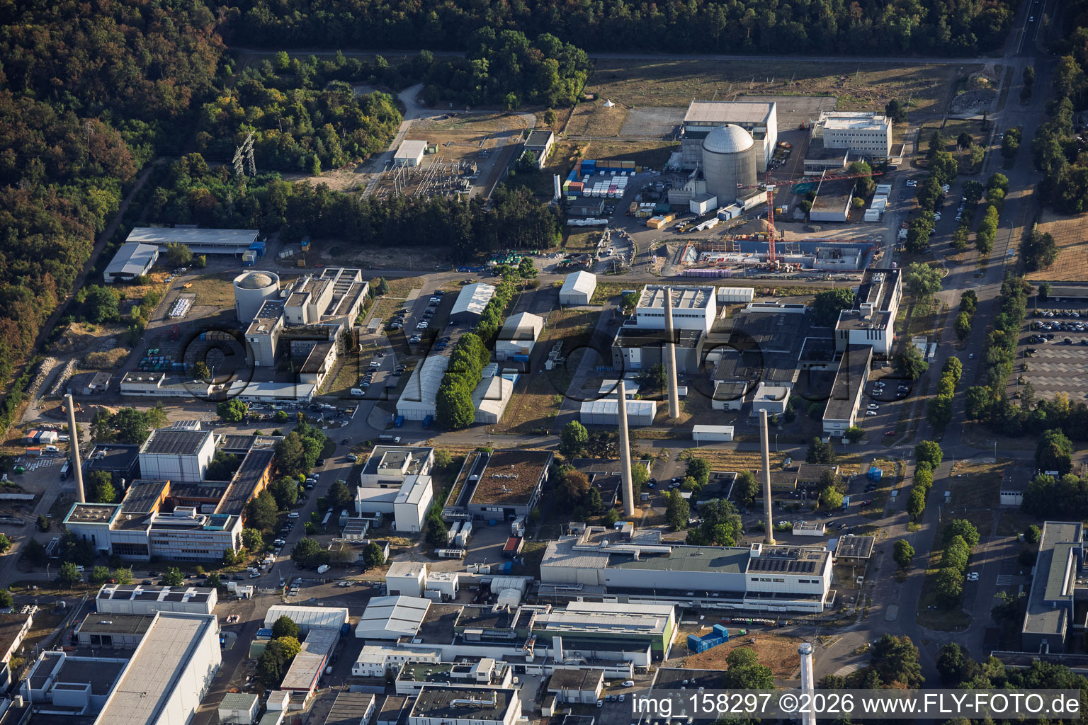 Karlsruhe Institute of Technology – North Campus with the Institute of Nanotechnology in the district Leopoldshafen in Eggenstein-Leopoldshafen in the state Baden-Wuerttemberg, Germany