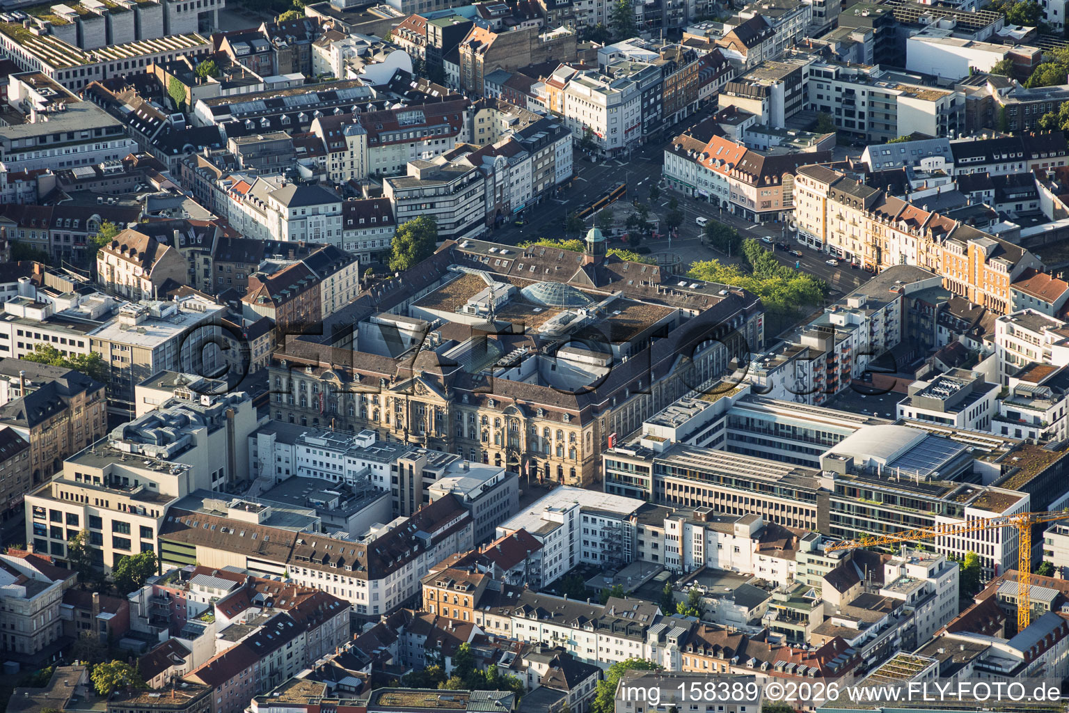 Postgalerie at Europaplatz with Primark and TK Maxx in the district Innenstadt-West in Karlsruhe in the state Baden-Wuerttemberg, Germany