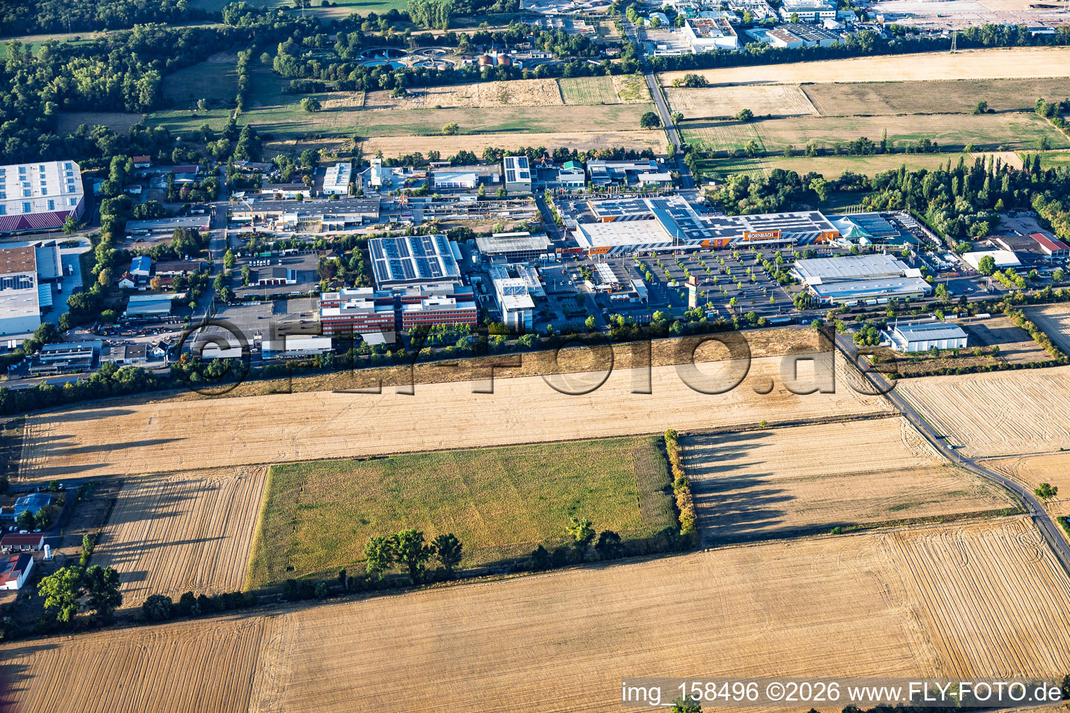 HORNBACH DIY store and headquarters in the district Dreihof in Bornheim in the state Rhineland-Palatinate, Germany
