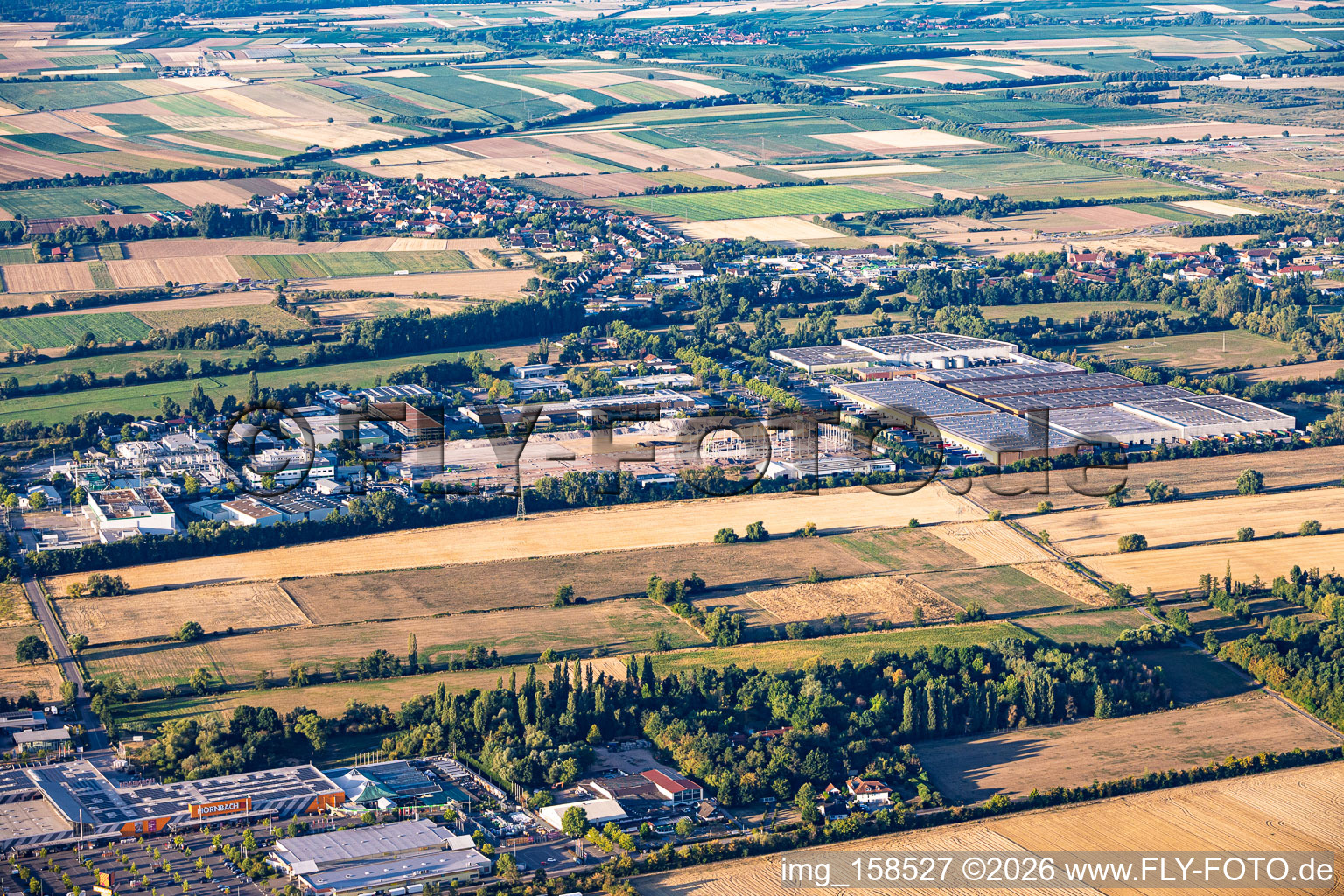 Construction work on the site for the new Cain International logistics center, developed by NVELOP in Landau in der Pfalz in the state Rhineland-Palatinate, Germany