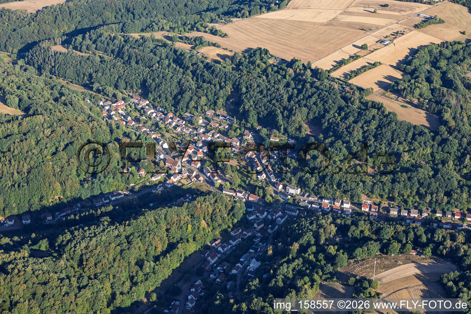 From the east in the district Niedersimten in Pirmasens in the state Rhineland-Palatinate, Germany