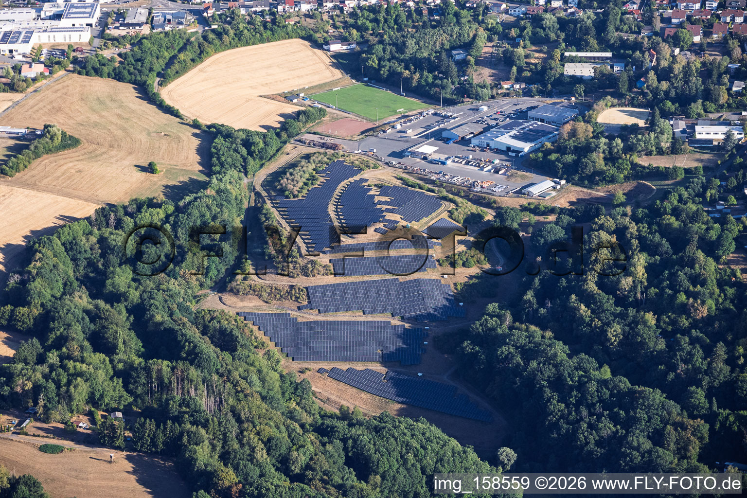 Agricultural PV system at the recycling center Pirmasens in Pirmasens in the state Rhineland-Palatinate, Germany