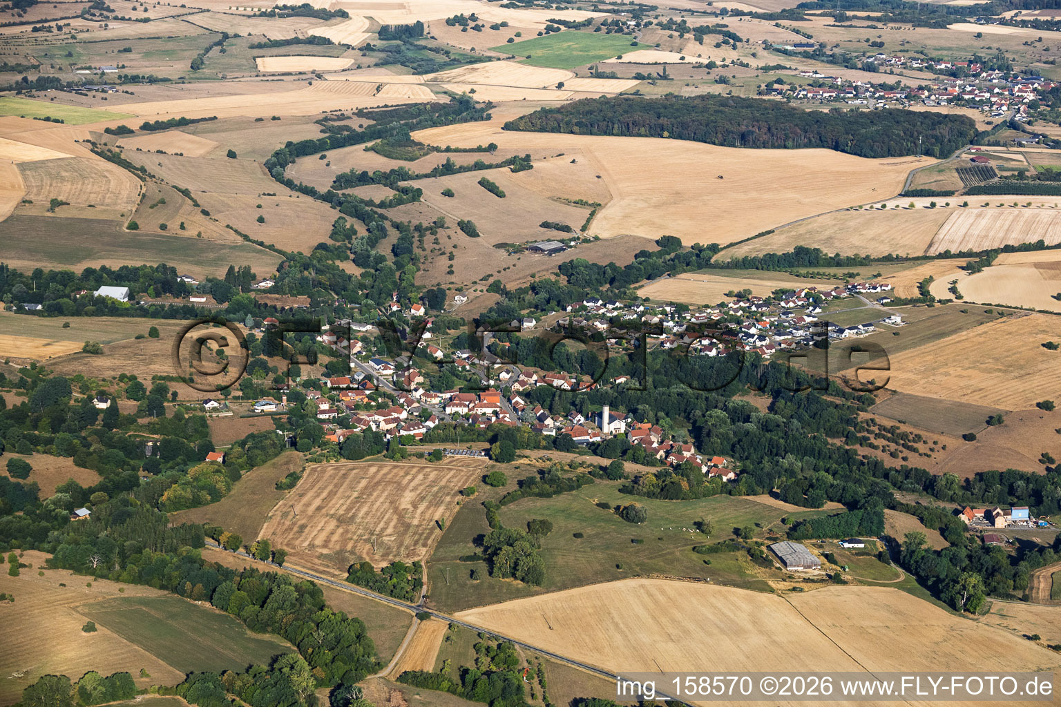 From the east in Volmunster in the state Moselle, France