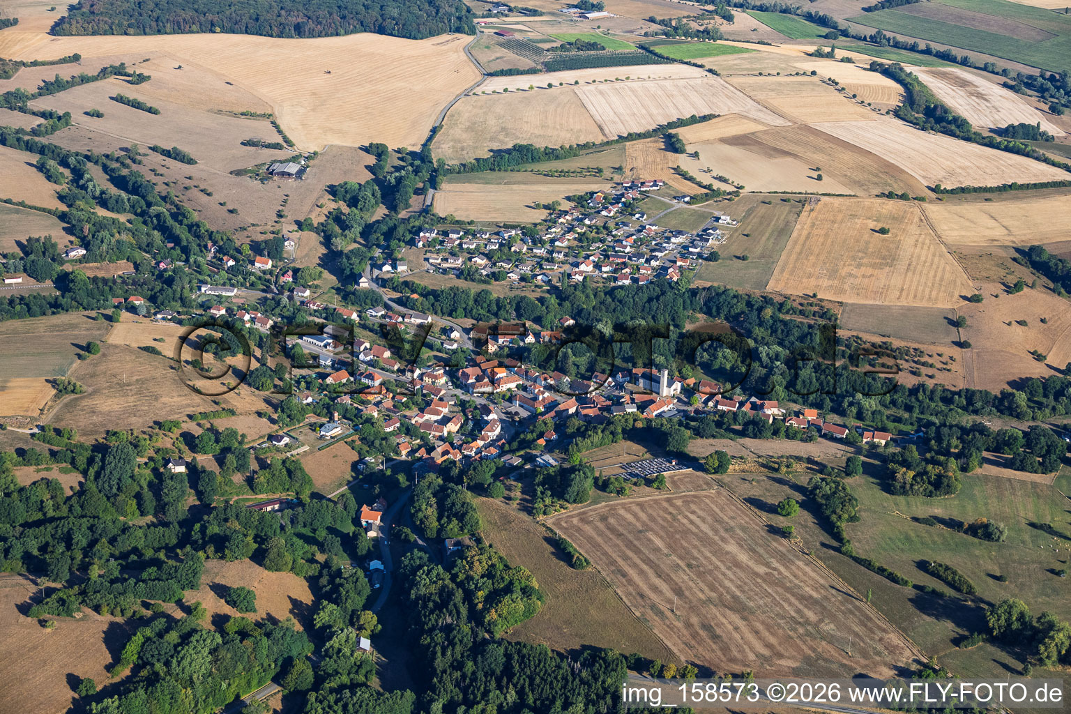 From the east in Volmunster in the state Moselle, France