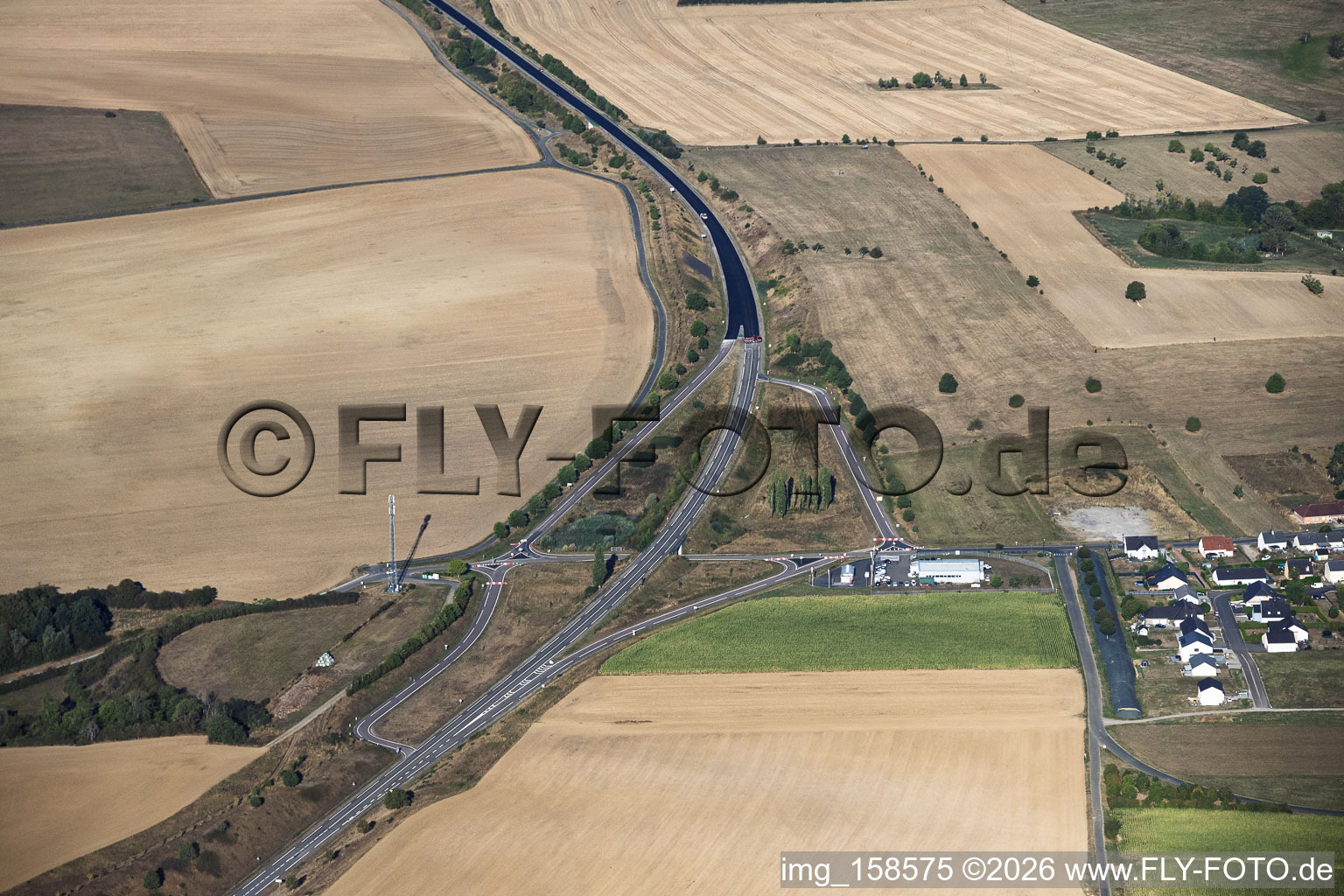 Construction site on the D620 in Epping in the state Moselle, France