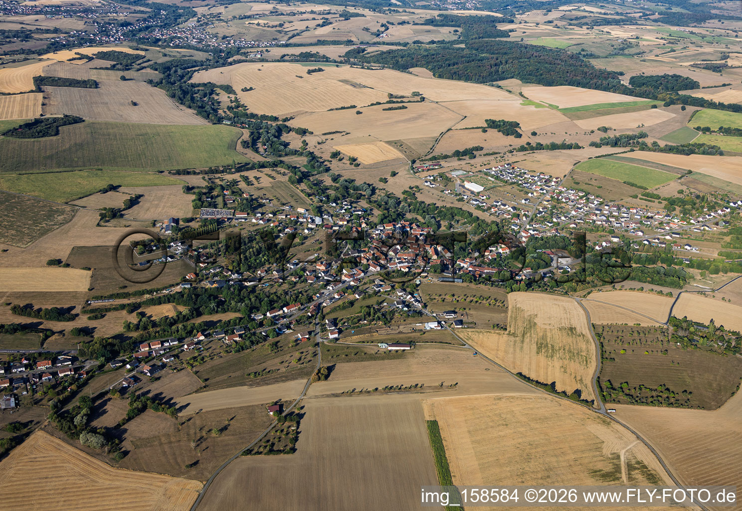 From the east in Gros-Réderching in the state Moselle, France