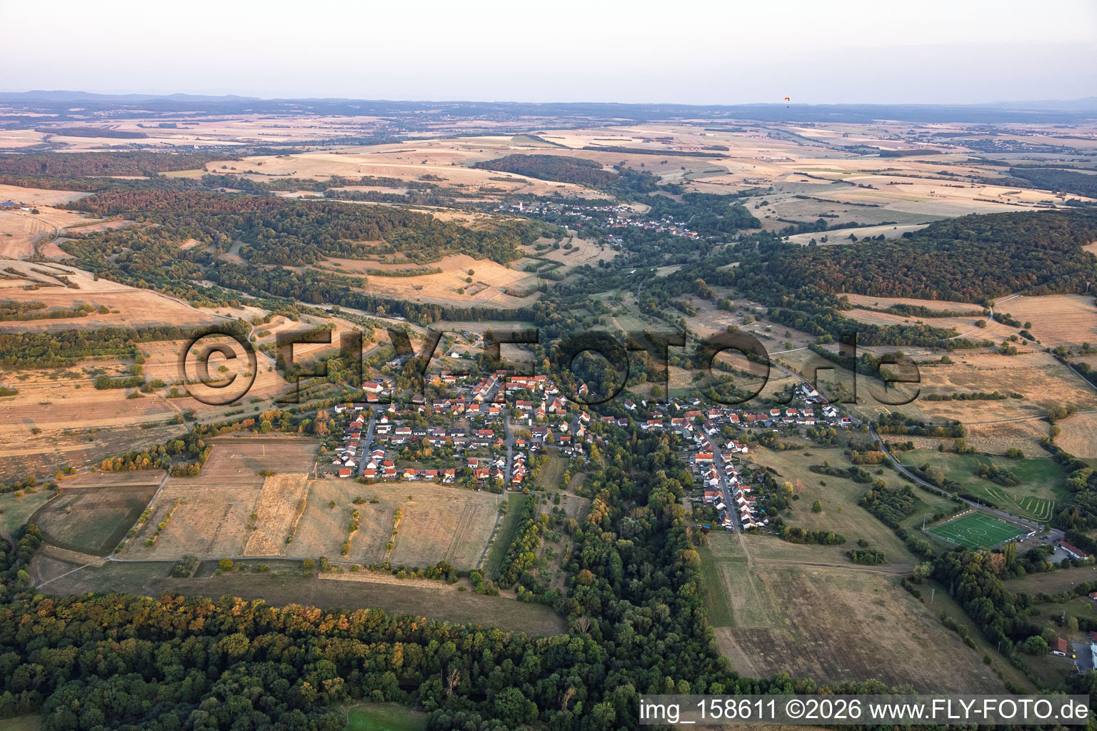 From the northwest in the district Niedergailbach in Gersheim in the state Saarland, Germany