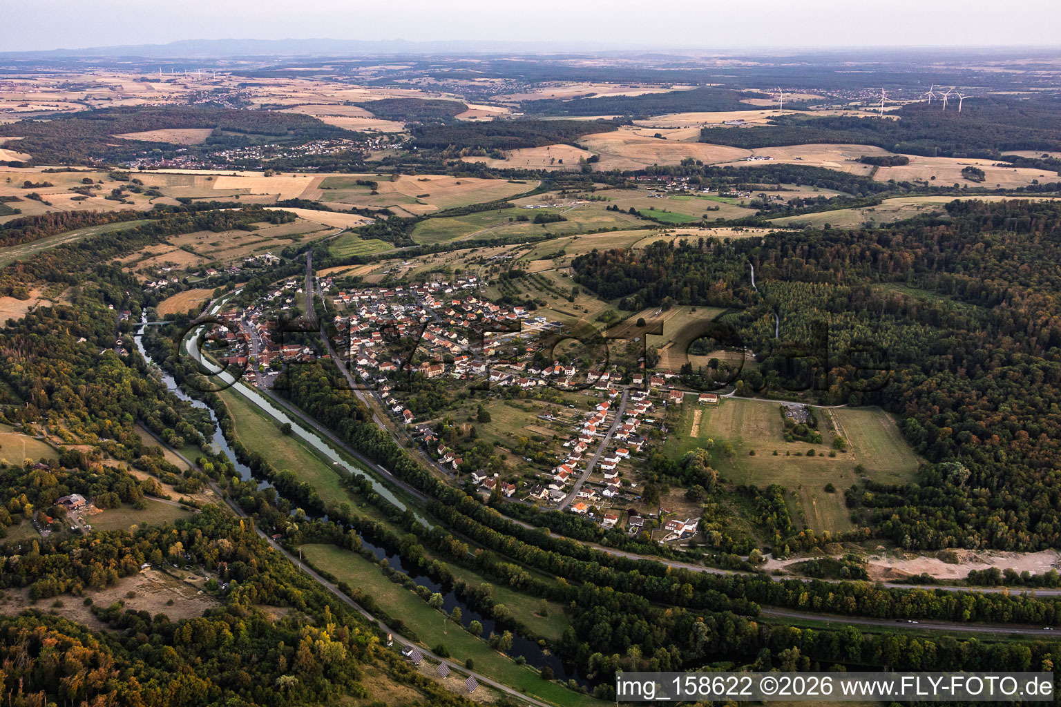From the north in Zetting in the state Moselle, France