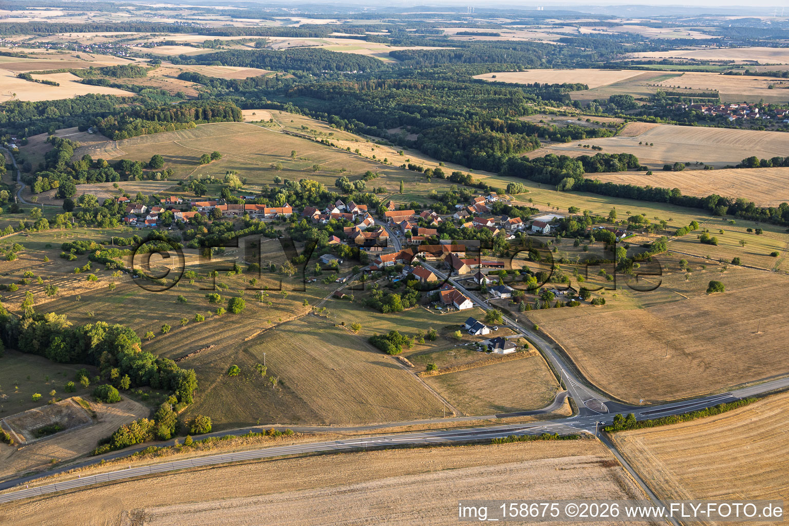 From the southeast in Volmunster in the state Moselle, France
