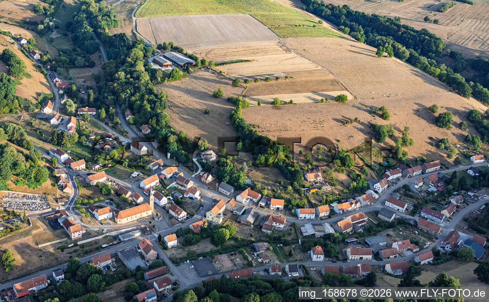 From the southeast in Breidenbach in the state Moselle, France