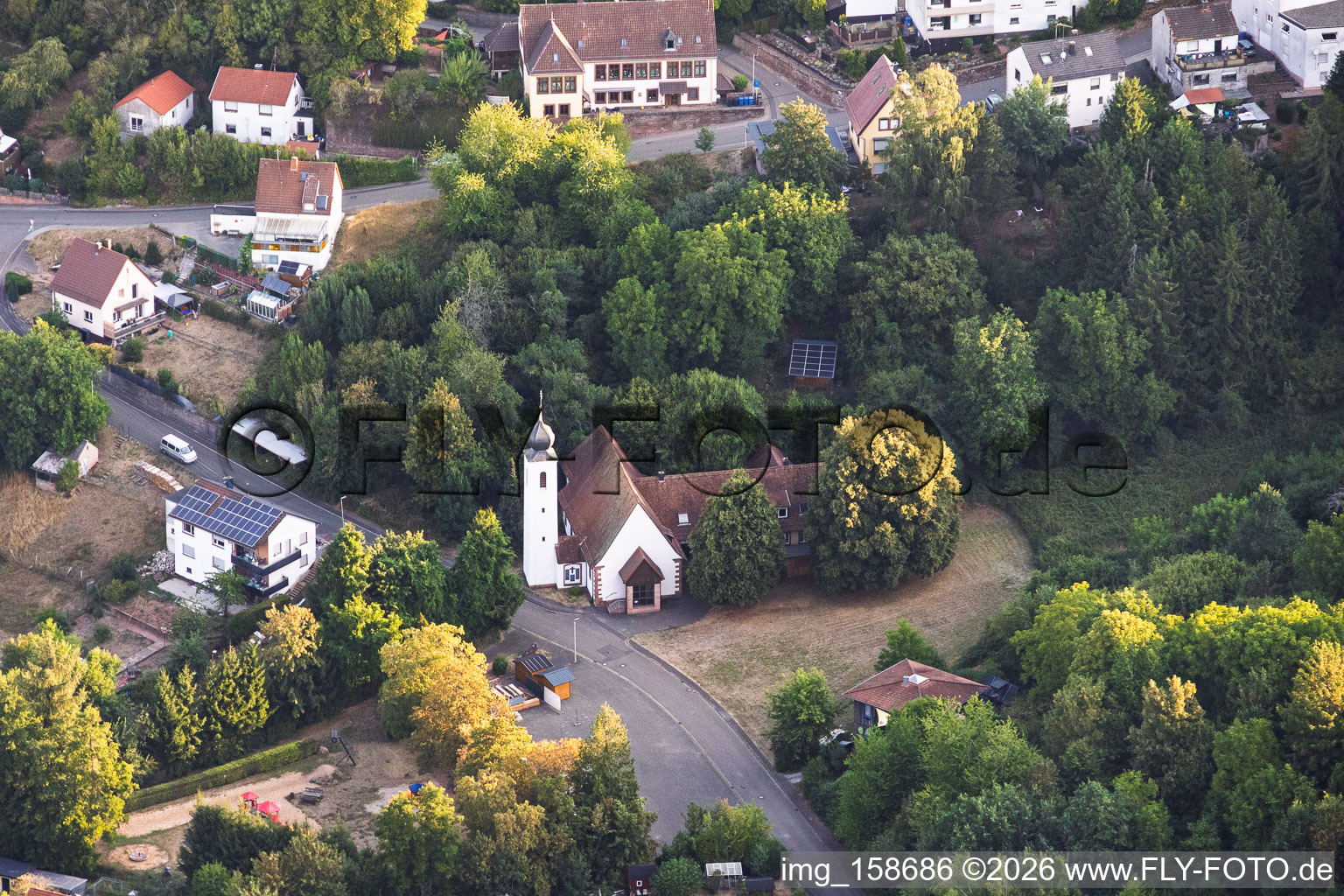 Church of St. James the Greater in Kröppen in the state Rhineland-Palatinate, Germany