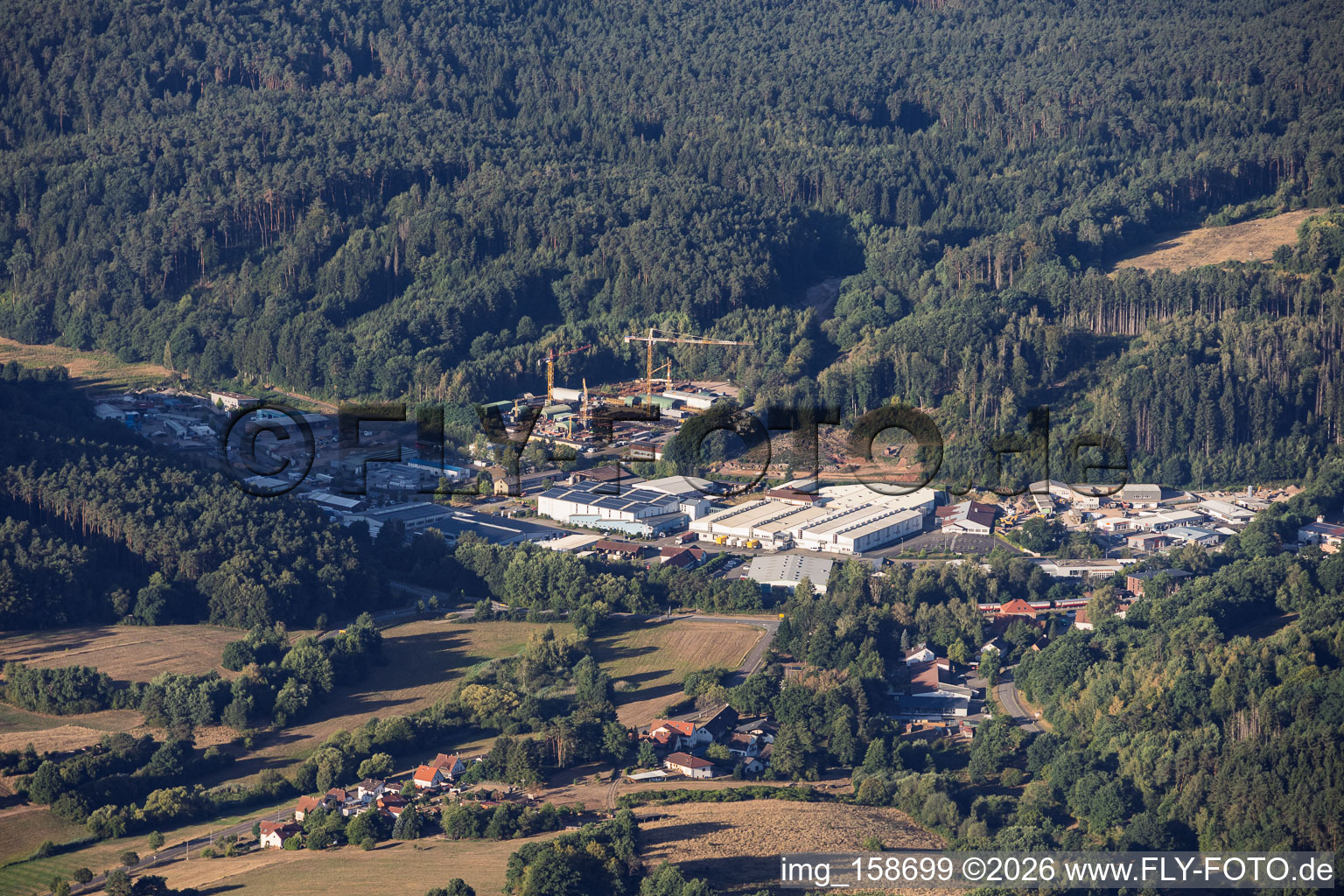 Reichenbach Industrial Park in Dahn in the state Rhineland-Palatinate, Germany