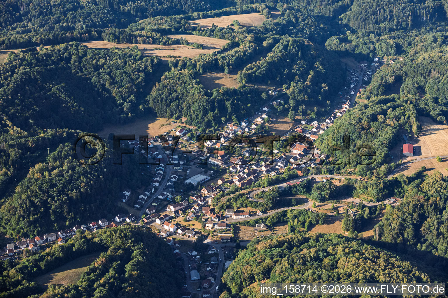 From the north in Trulben in the state Rhineland-Palatinate, Germany