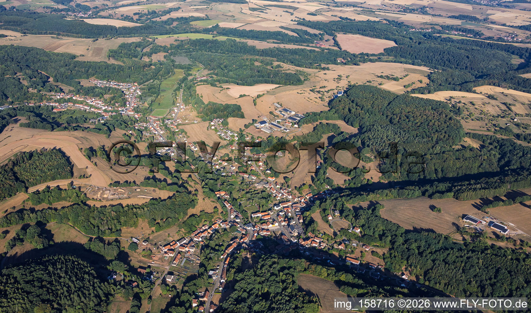 From the east in Walschbronn in the state Moselle, France