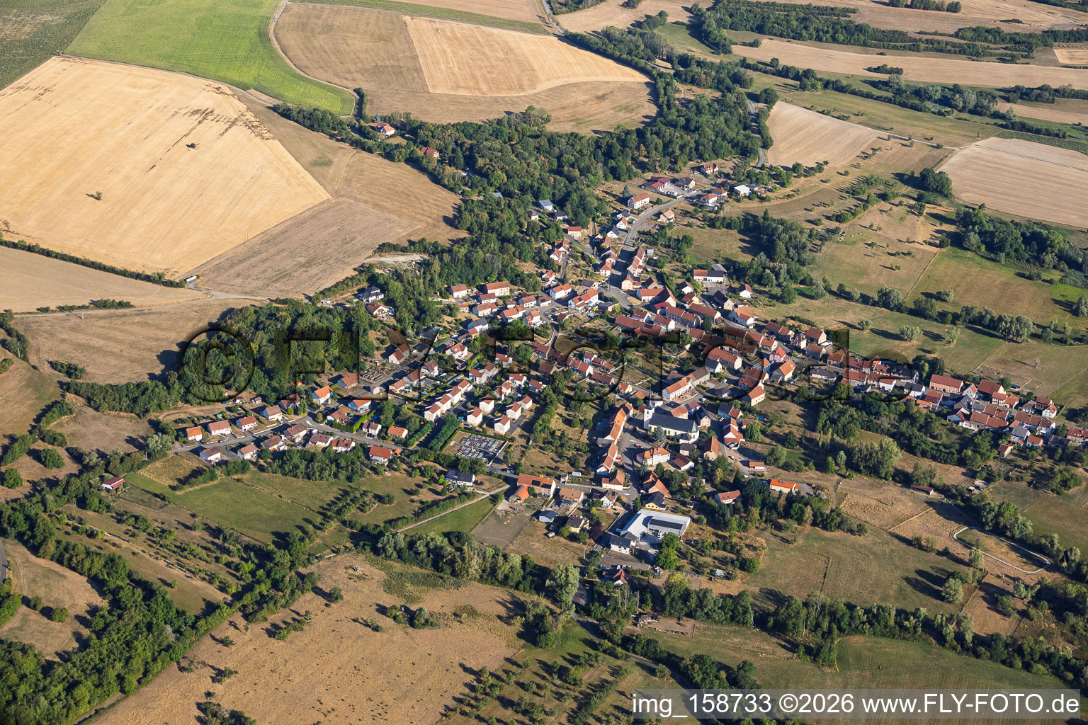 From the southeast in Rimling in the state Moselle, France