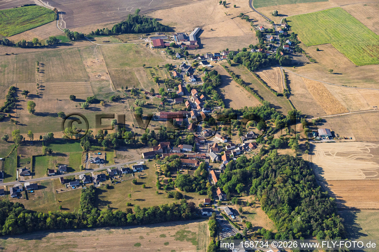Guising district from the north in Bettviller in the state Moselle, France
