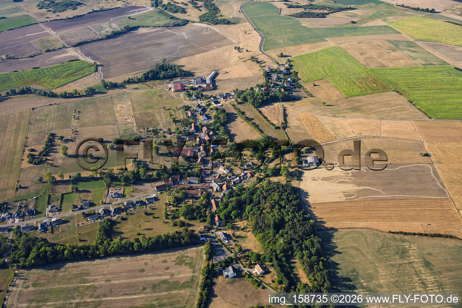 Guising district from the north in Bettviller in the state Moselle, France