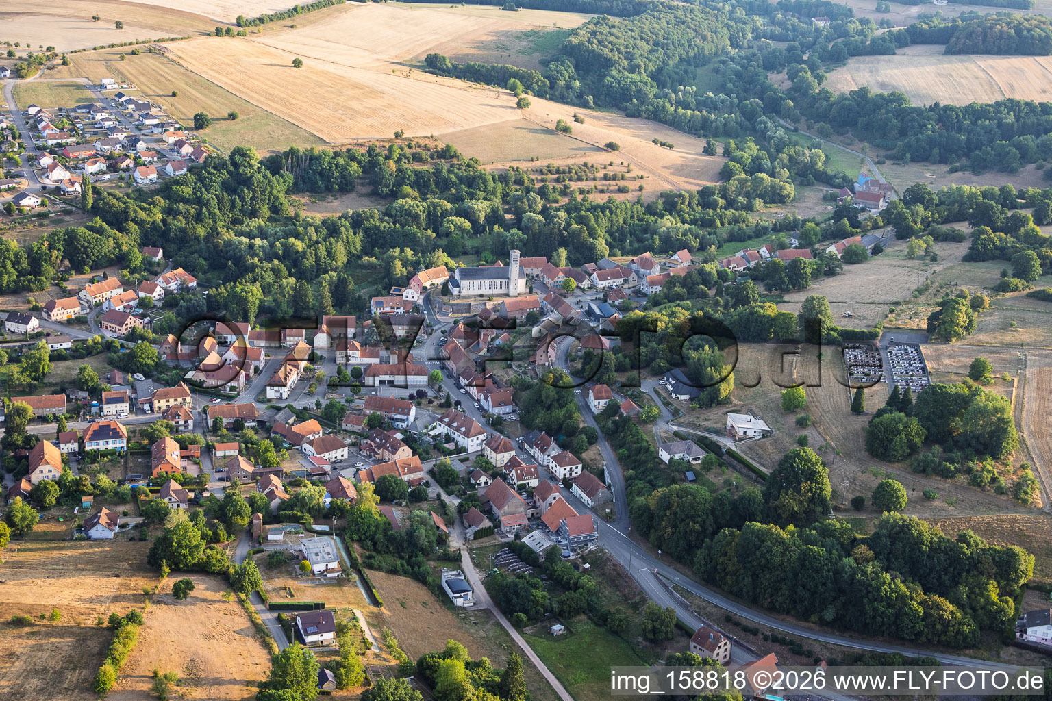 From the southwest in Volmunster in the state Moselle, France