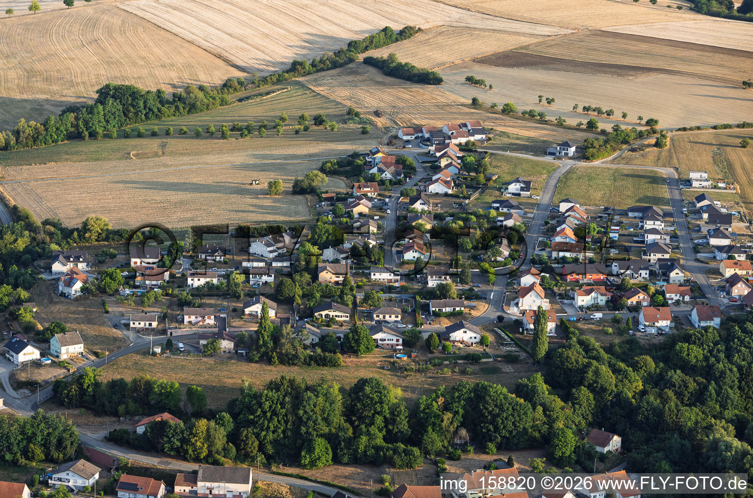 New housing development on Rue Victor-Hugo in Volmunster in the state Moselle, France