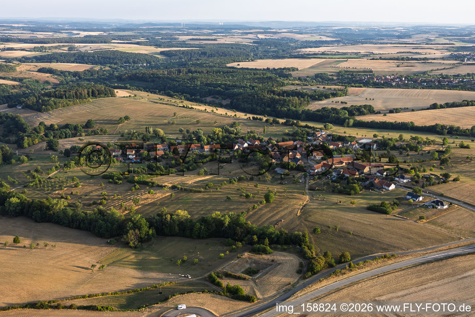 From the south in Volmunster in the state Moselle, France