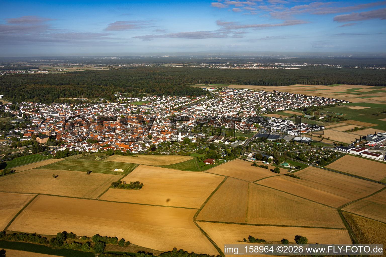 From the south in Schaafheim in the state Hesse, Germany