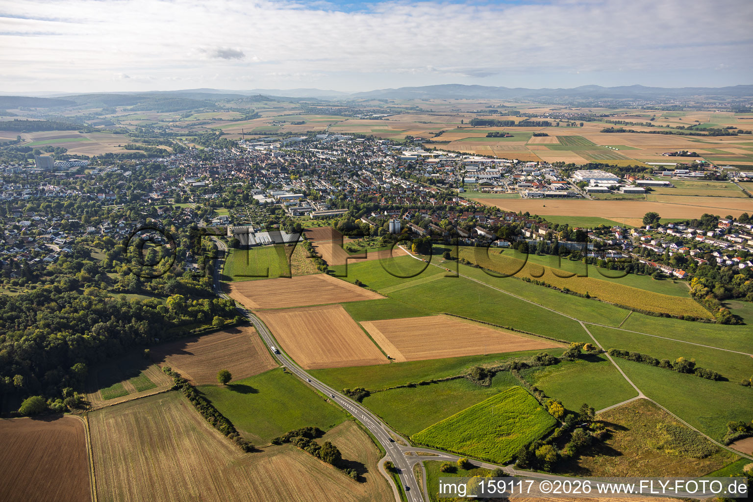 From the north in Groß-Umstadt in the state Hesse, Germany