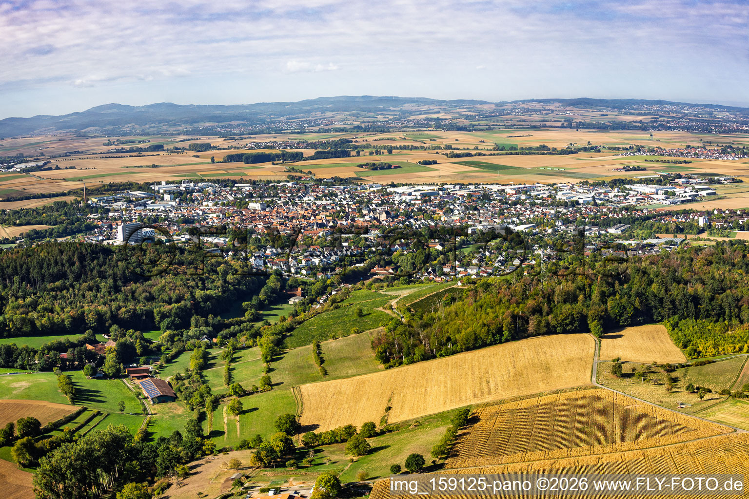 From the east in Groß-Umstadt in the state Hesse, Germany