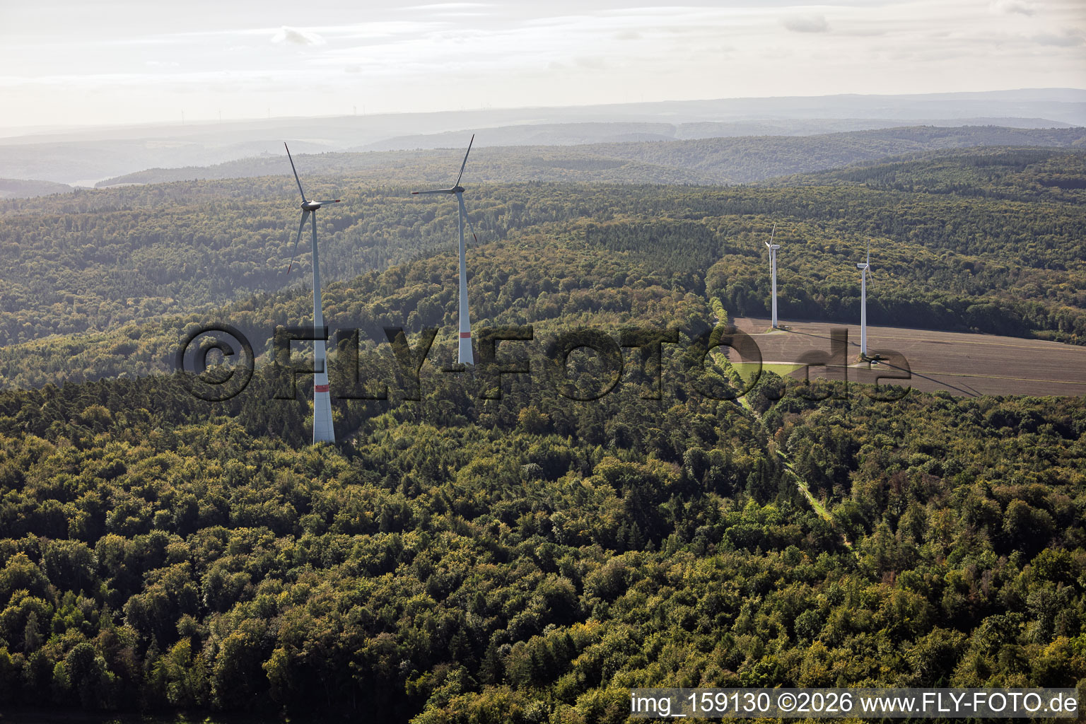 Binselberg wind farm in the district Raibach in Groß-Umstadt in the state Hesse, Germany