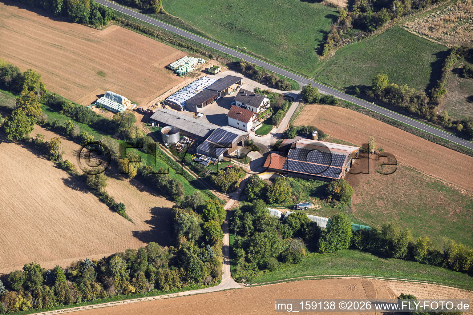 Hebachhof (relocated farmstead) in the district Radheim in Schaafheim in the state Hesse, Germany
