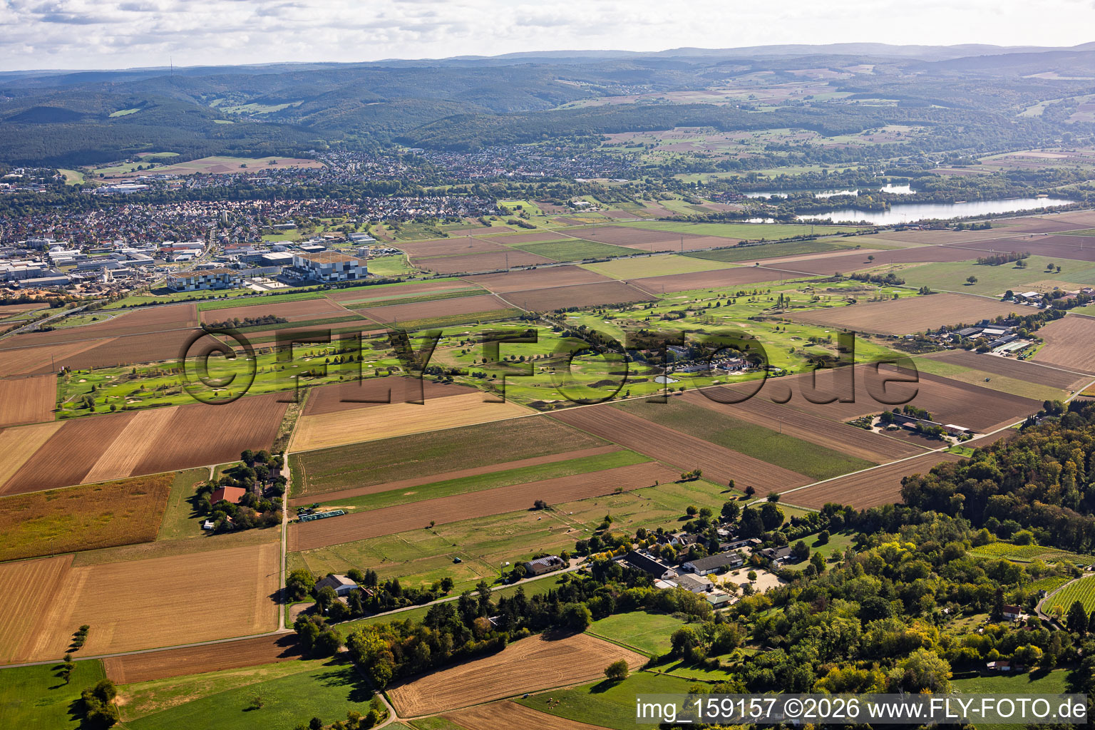Rosenhof Golf Park (view from the northwest) in Niedernberg in the state Bavaria, Germany