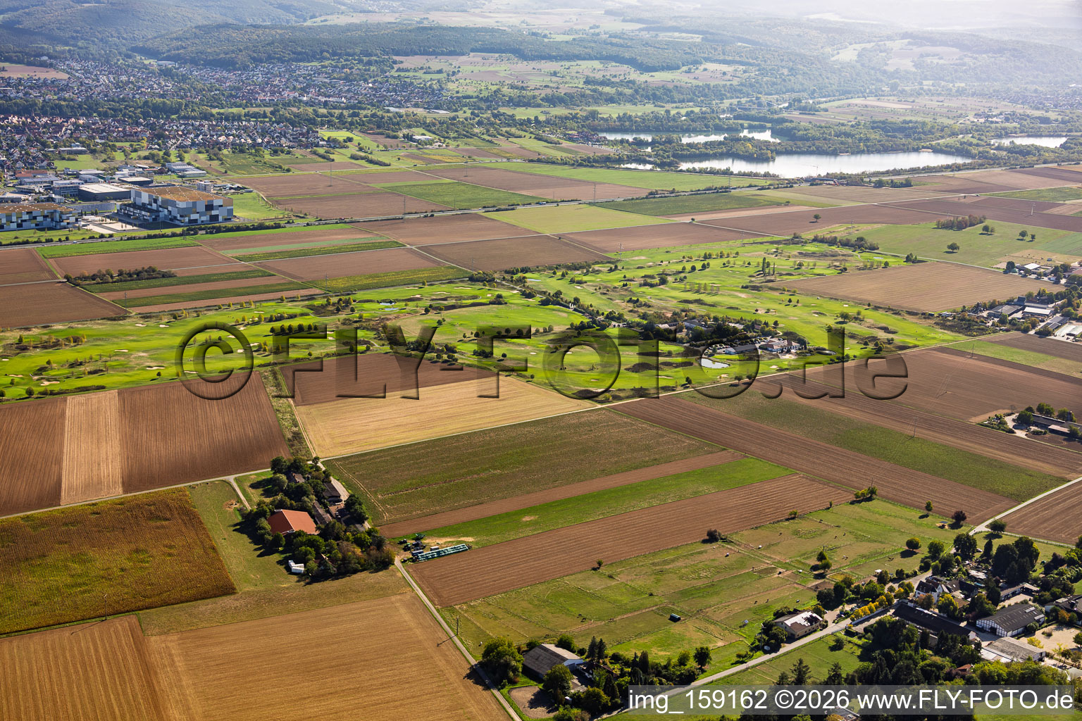 Rosenhof Golf Park (view from the northwest) in Niedernberg in the state Bavaria, Germany