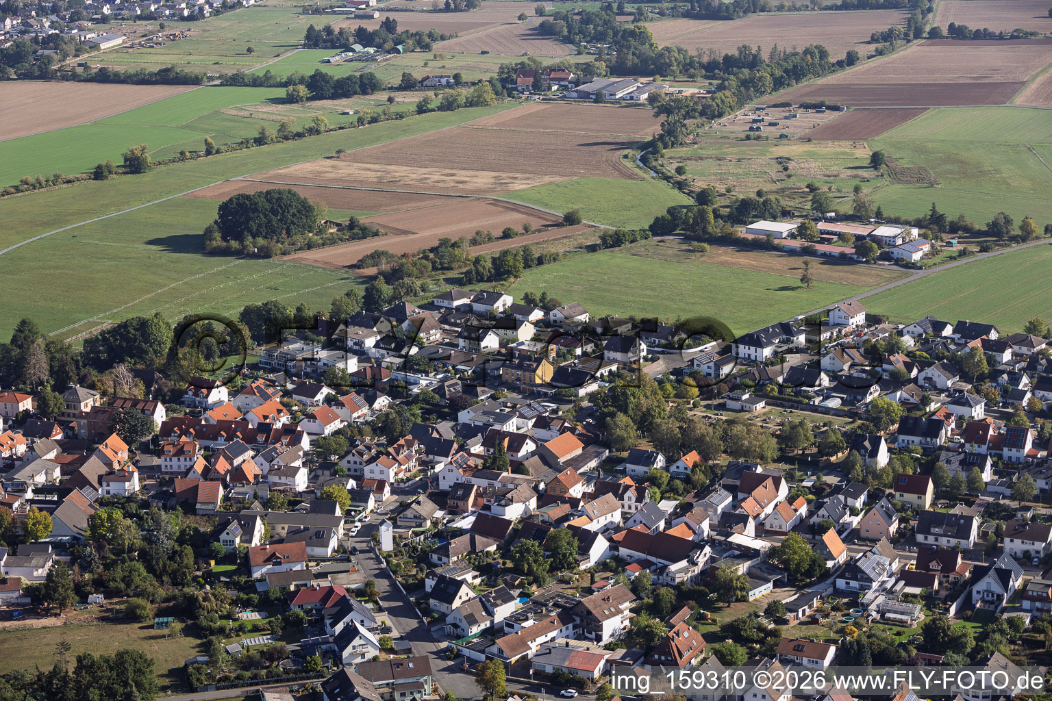 Bachstr in the district Sickenhofen in Babenhausen in the state Hesse, Germany
