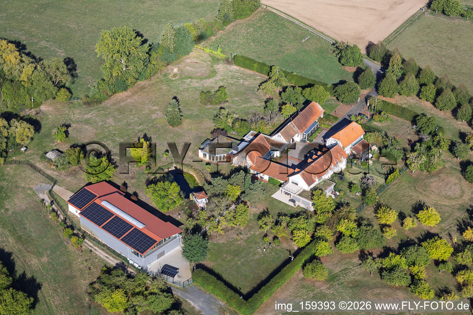 Former brickworks (Ziegelhütte) on Ziegelweg in the district Sickenhofen in Babenhausen in the state Hesse, Germany