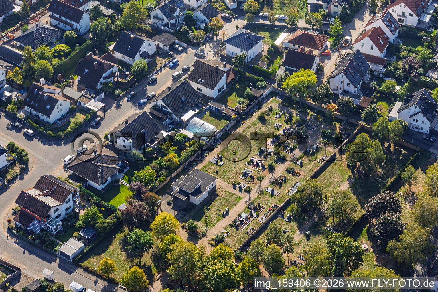 Cemetery Sickenhofen in the district Sickenhofen in Babenhausen in the state Hesse, Germany