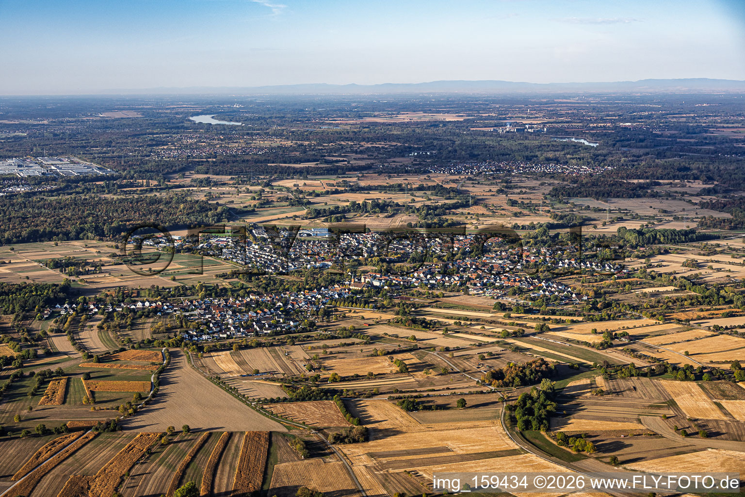 From the north in Steinmauern in the state Baden-Wuerttemberg, Germany