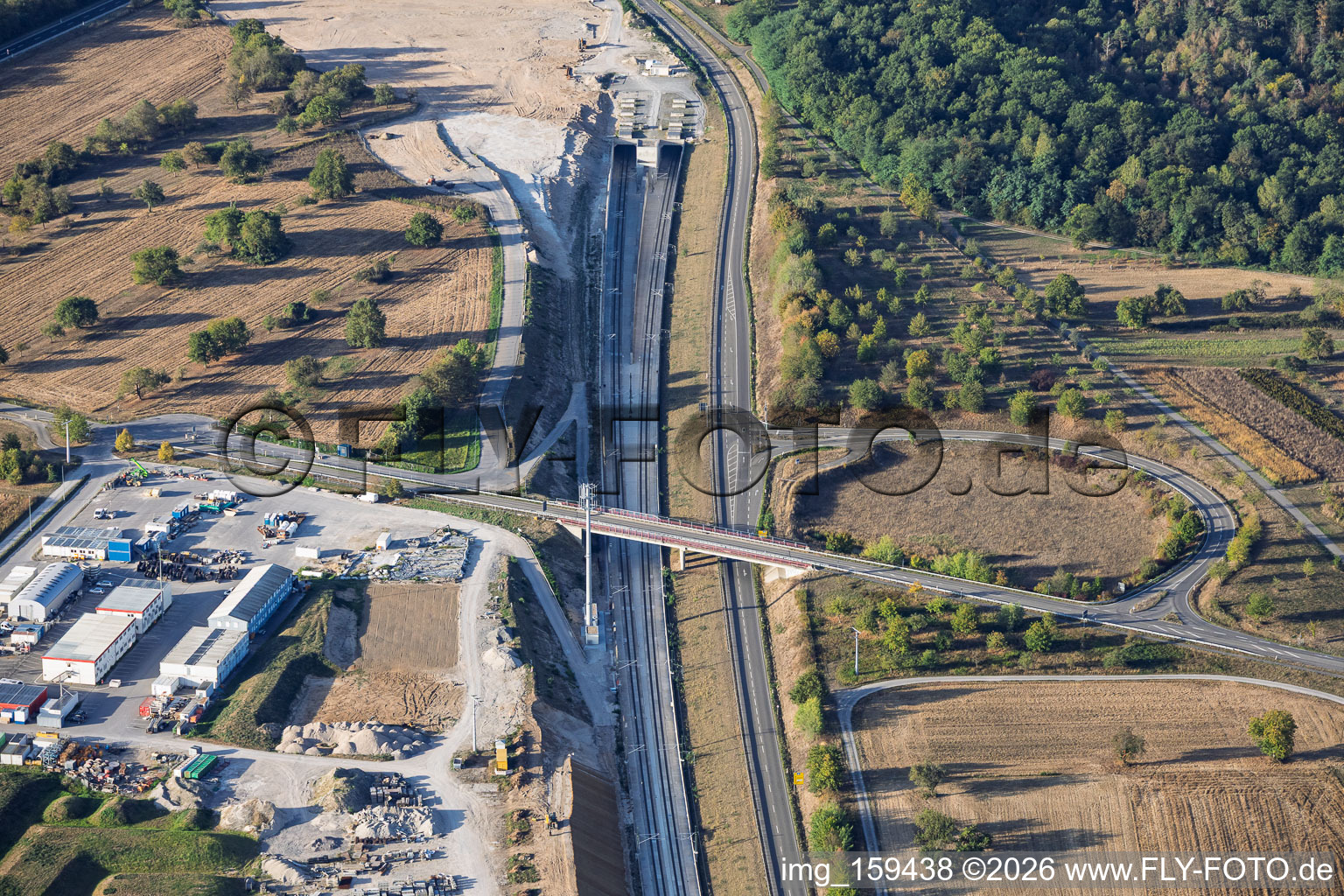 Rastatt Tunnel Joint Venture – North Portal and Rastatt Tunnel Info Center in Ötigheim in the state Baden-Wuerttemberg, Germany