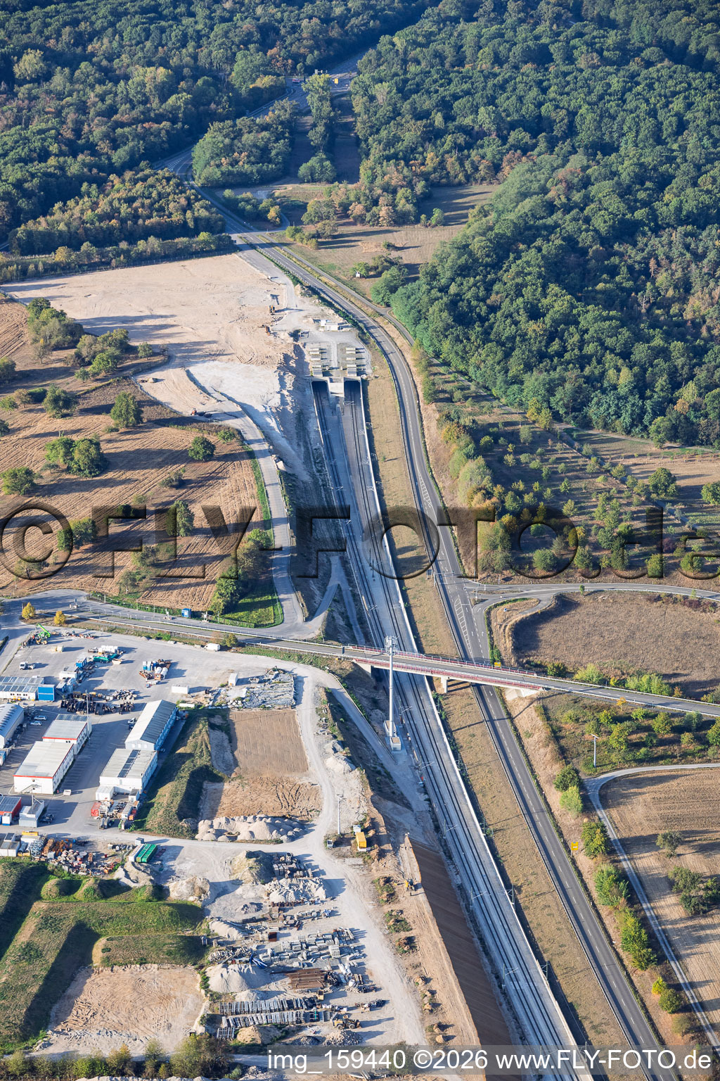 Rastatt Tunnel Joint Venture – North Portal and Rastatt Tunnel Info Center in Ötigheim in the state Baden-Wuerttemberg, Germany