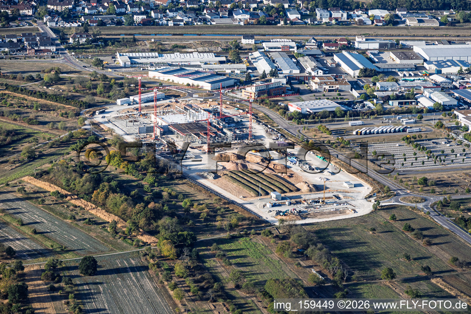 Construction site of the new VEGA Grieshaber KG facility in the “Ober-Hardrain” industrial estate in Kuppenheim in the state Baden-Wuerttemberg, Germany