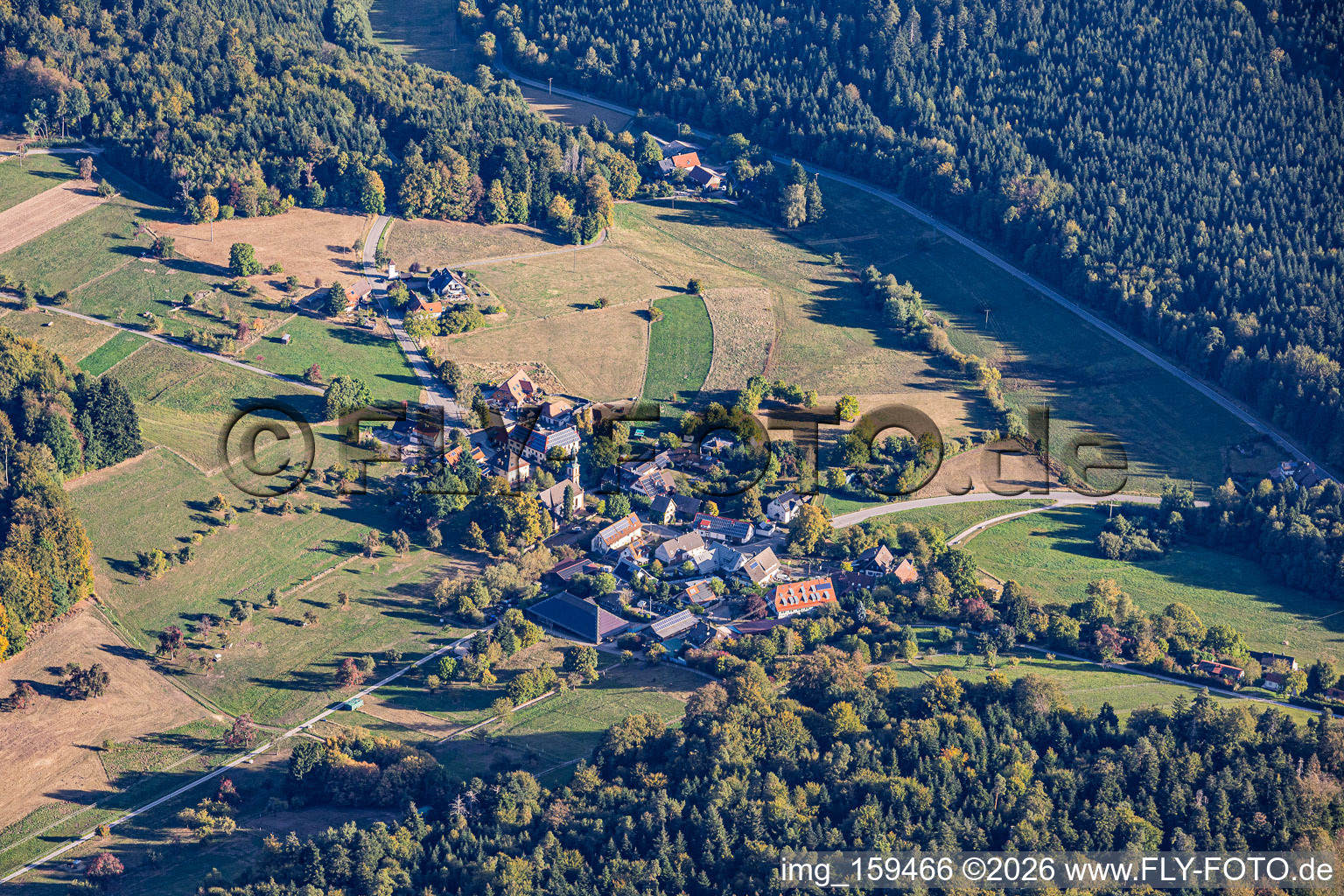 Moosbronn district in the district Freiolsheim in Gaggenau in the state Baden-Wuerttemberg, Germany