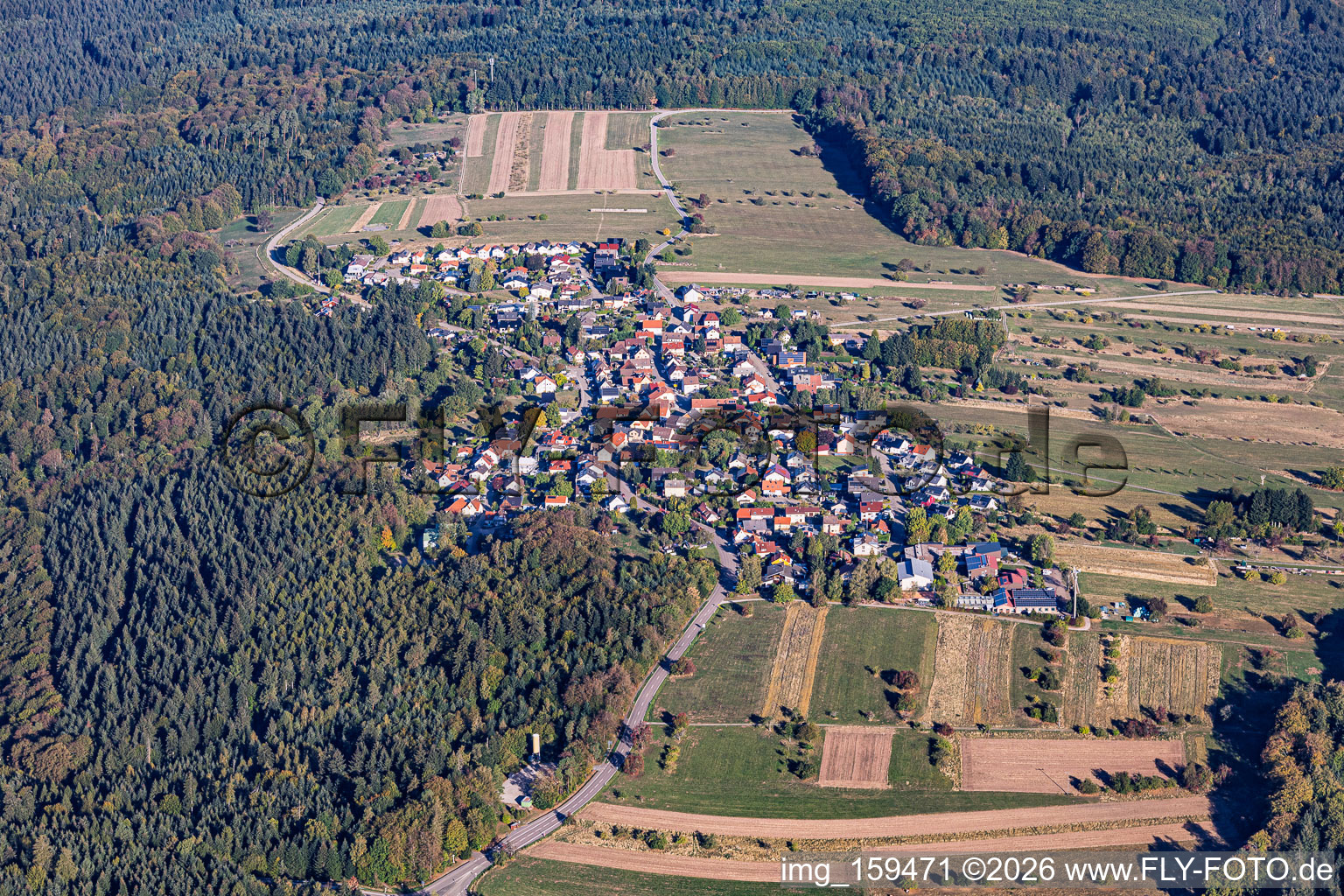 From the southeast in the district Freiolsheim in Gaggenau in the state Baden-Wuerttemberg, Germany