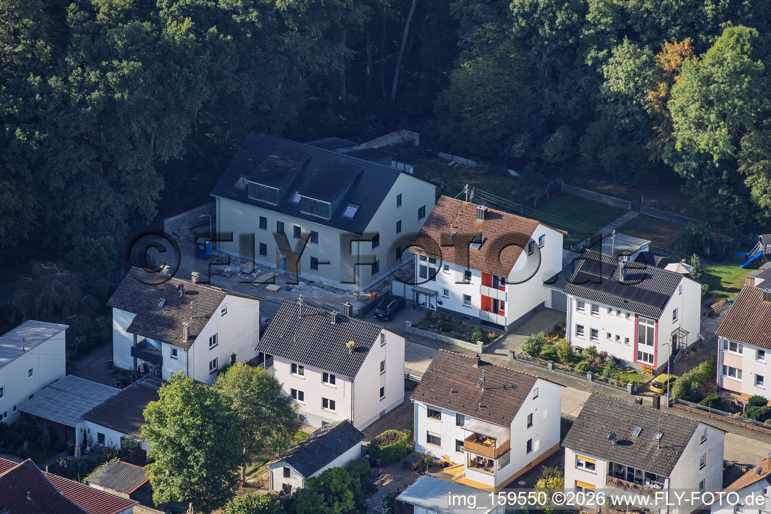 New multi-family housing construction on Elsässer Straße in Kandel in the state Rhineland-Palatinate, Germany