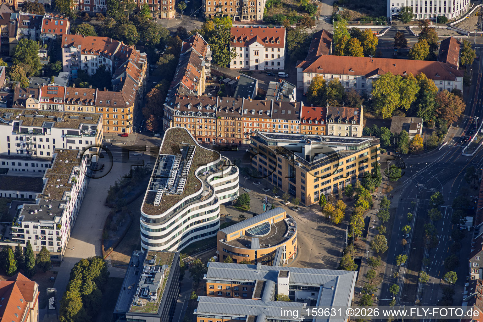 Rastatt Employment Agency, Forterro Deutschland Abas GmbH, and Ophthalmic Optics Training and Further Education Center in the district Südweststadt in Karlsruhe in the state Baden-Wuerttemberg, Germany