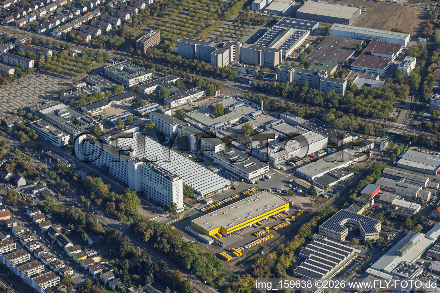 Siemens AG, Manufacturing and Development Site Karlsruhe in the district Knielingen in Karlsruhe in the state Baden-Wuerttemberg, Germany