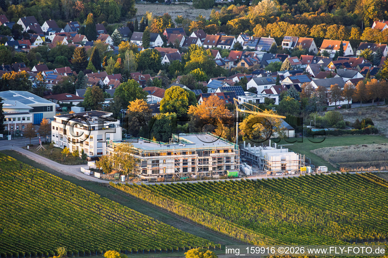 New construction site at Wollmesheimer Höhe in Landau in der Pfalz in the state Rhineland-Palatinate, Germany