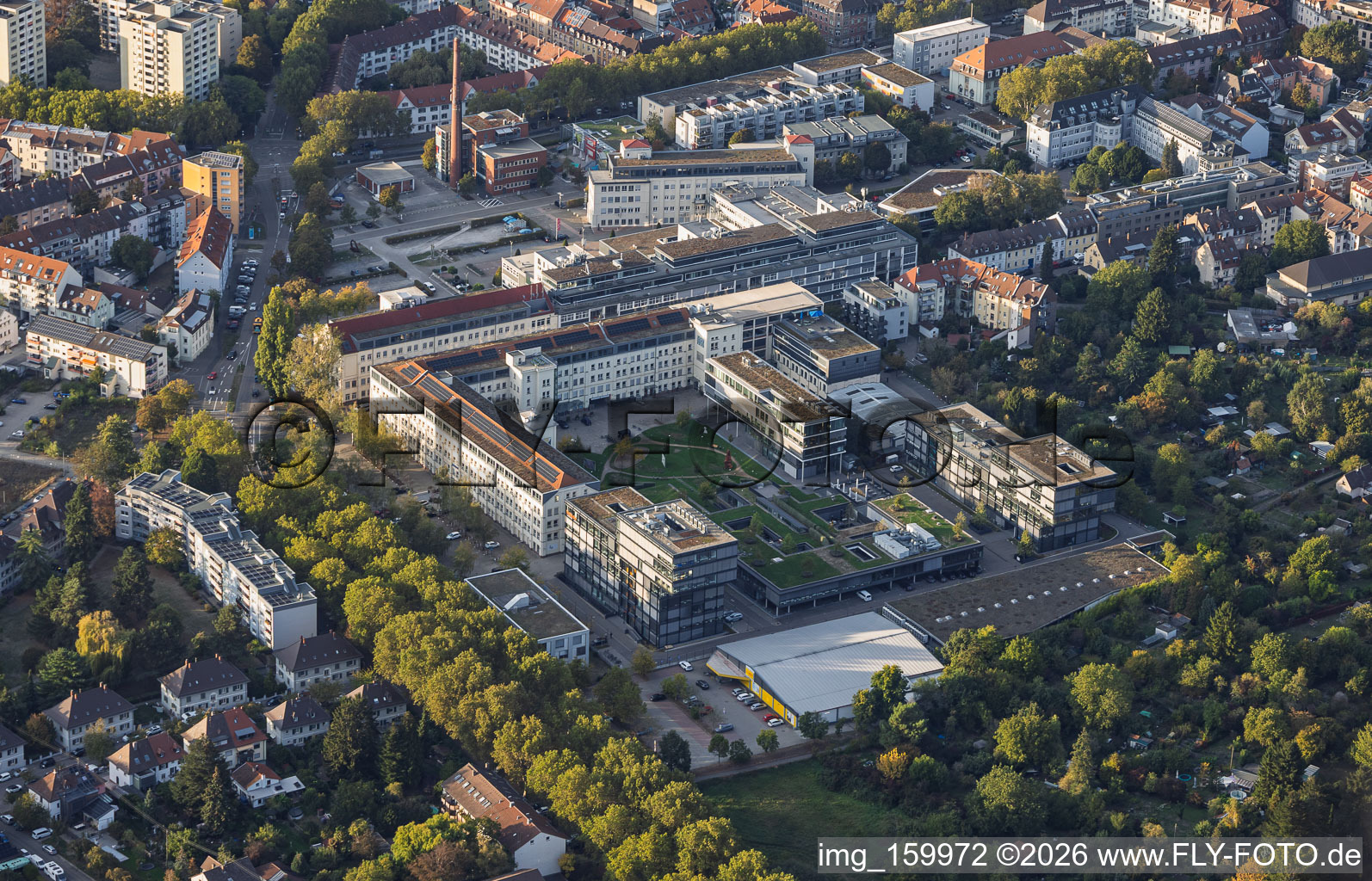 Raumfabrik" (creative/business hub) on the former Pfaff factory grounds in the district Durlach in Karlsruhe in the state Baden-Wuerttemberg, Germany