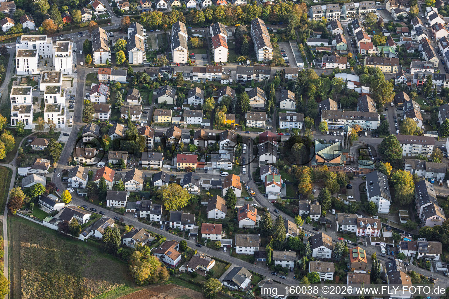 Ringstr in the district Wolfartsweier in Karlsruhe in the state Baden-Wuerttemberg, Germany