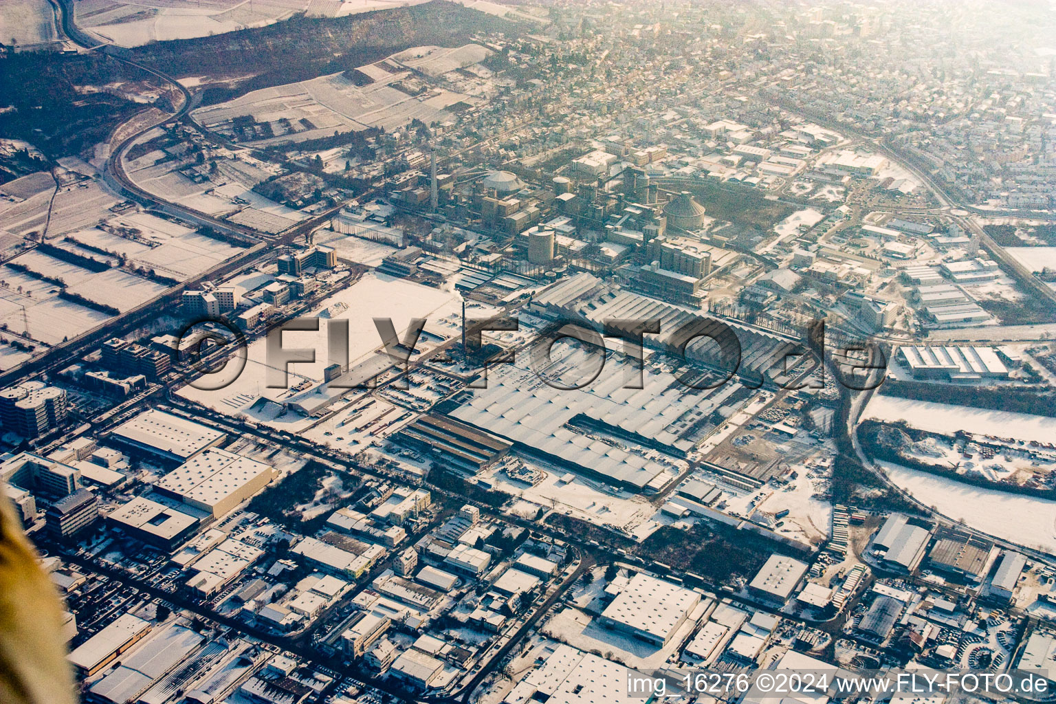 Leimen in the state Baden-Wuerttemberg, Germany from above